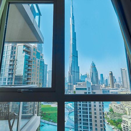 Burj Khalifa Front View & Fountain View Island Paradise 2Br Luxury Apartment Burj Residences Golden Homes Dubai Dış mekan fotoğraf