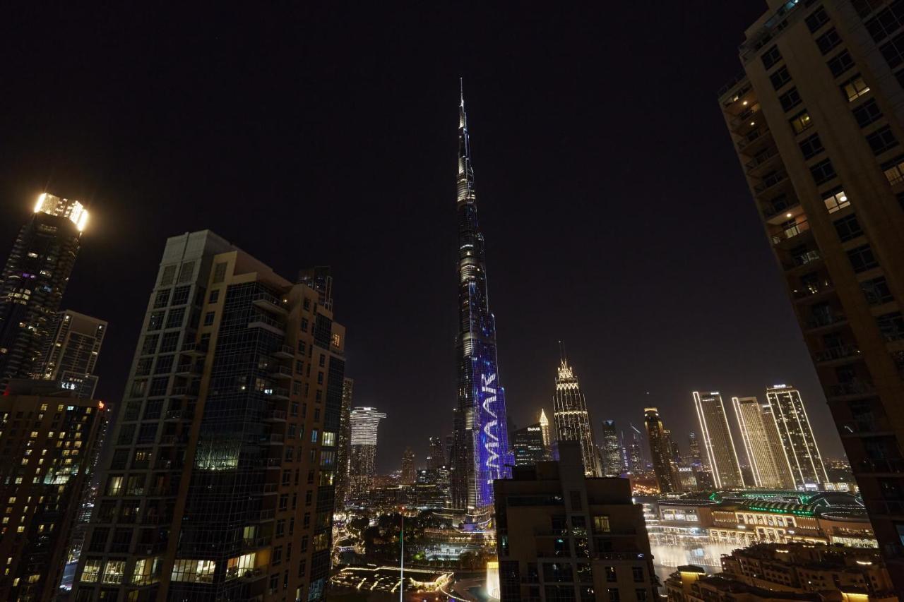 Burj Khalifa Front View & Fountain View Island Paradise 2Br Luxury Apartment Burj Residences Golden Homes Dubai Dış mekan fotoğraf